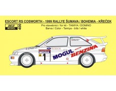 Decal – Escort RS Cosworth - Rallye Šumava / Bohemia 1999 - Křeček / Krečman 1/24
